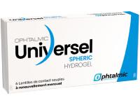 UNIVERSEL HYDROGEL Spheric 6 Lentilles mensuelles