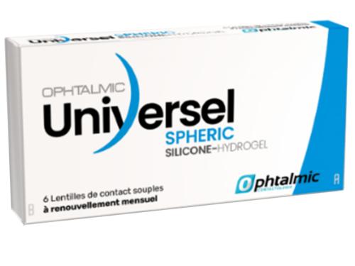 UNIVERSEL SILICONE Spheric 6 Lentilles mensuelles