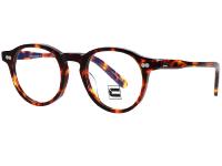 CROCODILEYE CY9553 DARK TORTOISE 46 Lunette de vue Unisexe VINTAGE